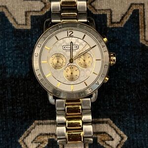 Coach Women's Legacy Sport Watch two tone boyfriend large face